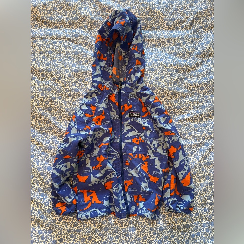 Patagonia Baby Baggies Jacket Dino Print 24M